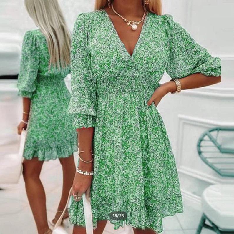 Sunna - Elegancka sukienka w kwiaty