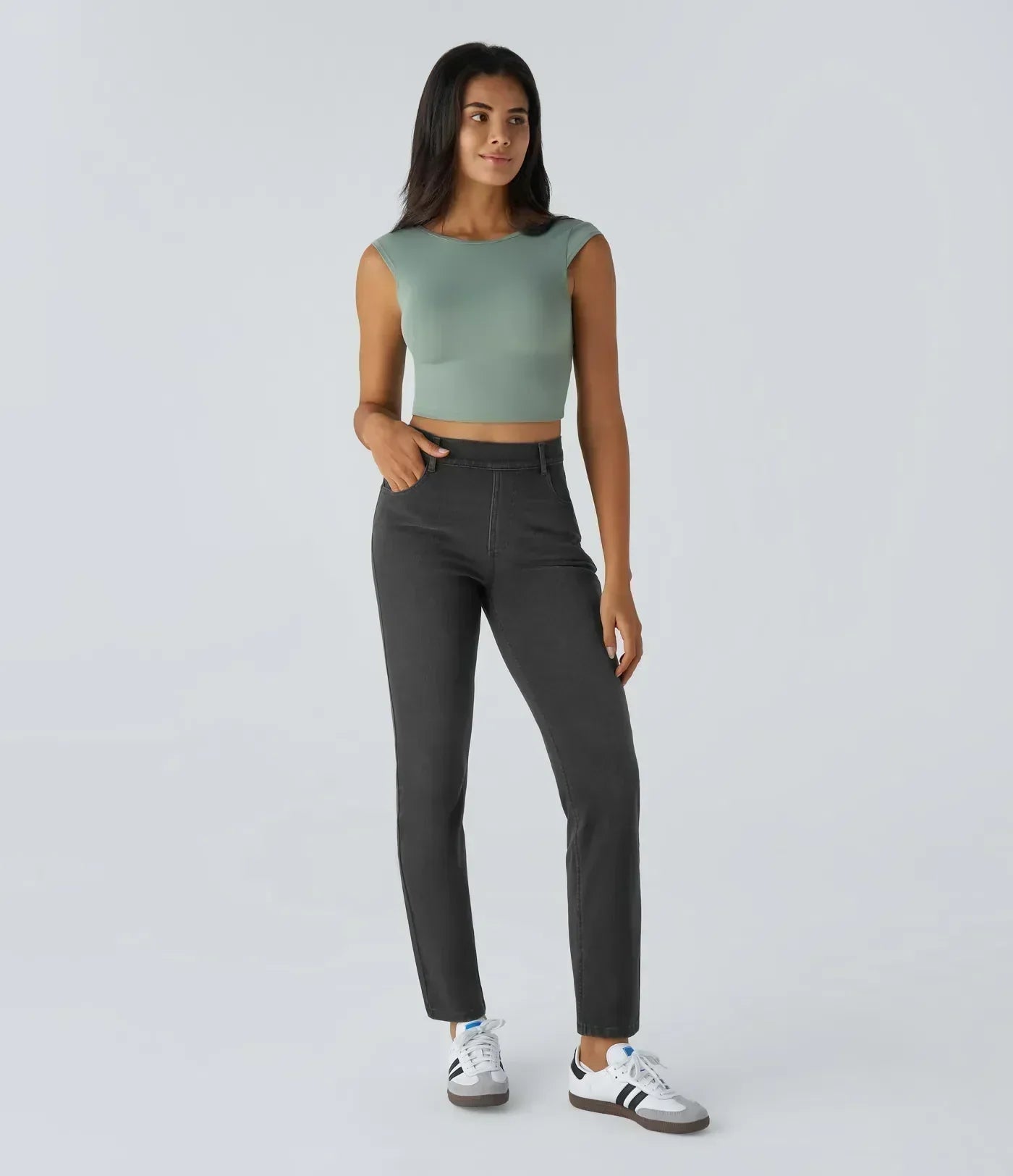 ComfortFit™ - Elastyczne wygodne spodnie z wysokim stanem