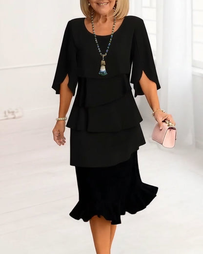 Patricia | Elegancka Sukienka z Falbanami