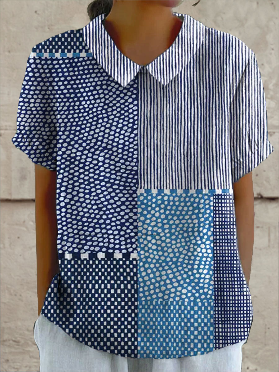 Allie | Koszula z nadrukiem patchwork