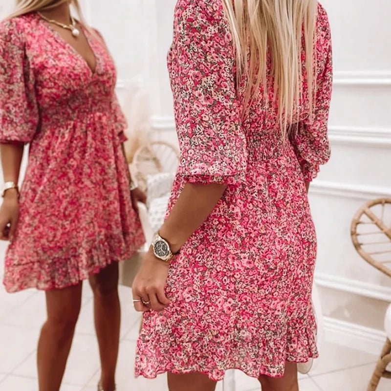 Sunna - Elegancka sukienka w kwiaty