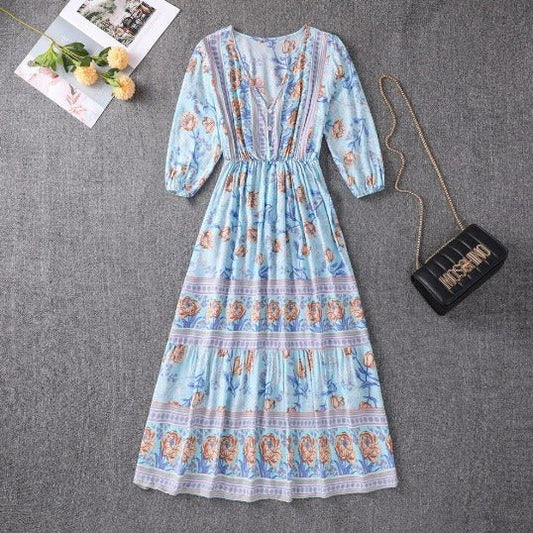 Marino | Nadmorska sukienka boho