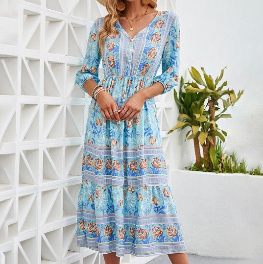 Marino | Nadmorska sukienka boho