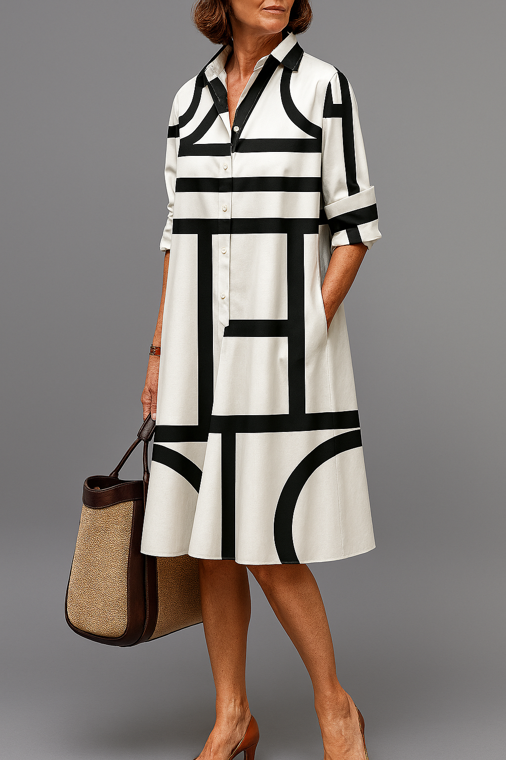 Ellie | Sukienka midi elegancka i stylowa
